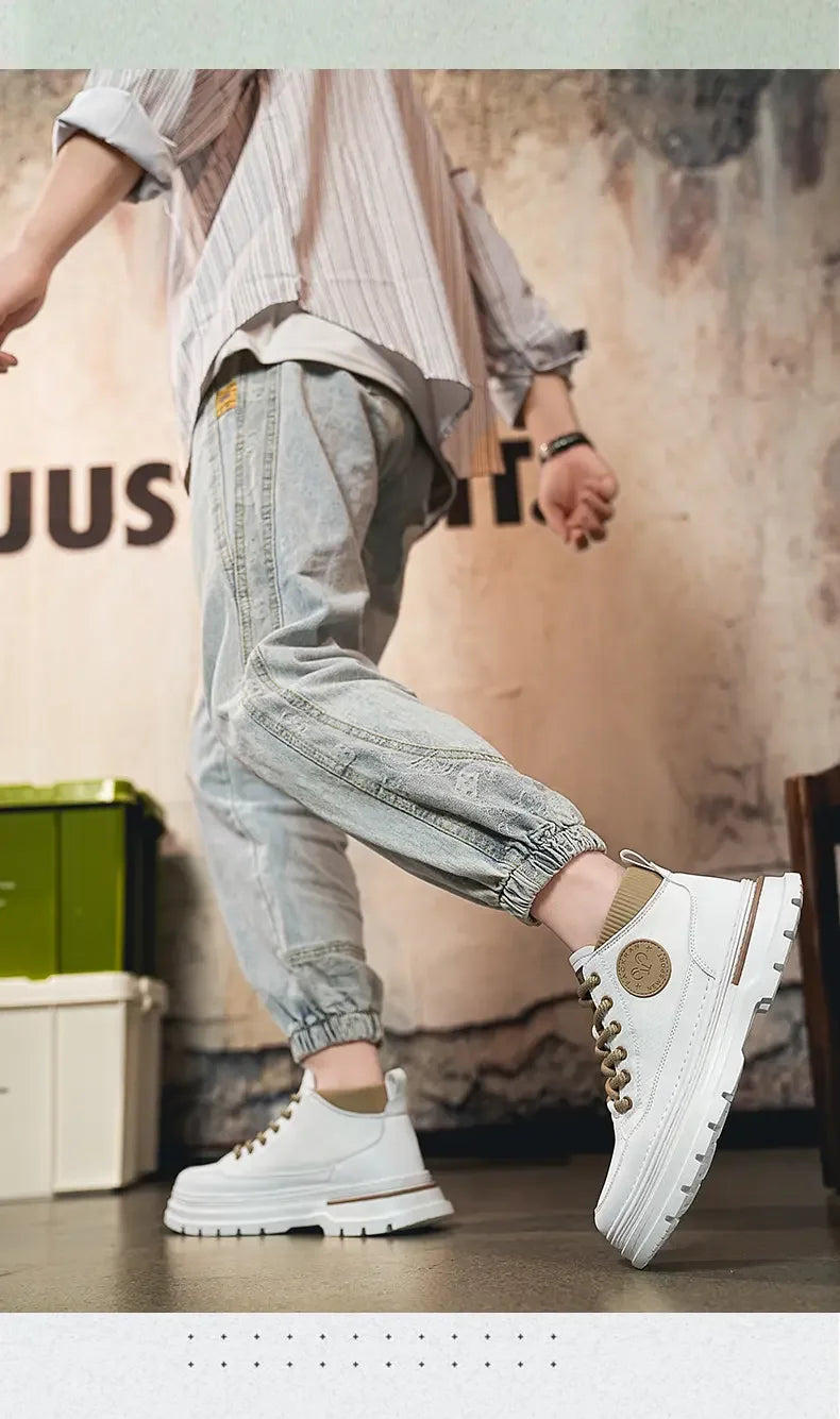 Men's Shoes 2024 Autumn and Winter New Rubber and Plastic Casual Fashion Men's Boots Warm and ComfortableBoots  Mens Boots