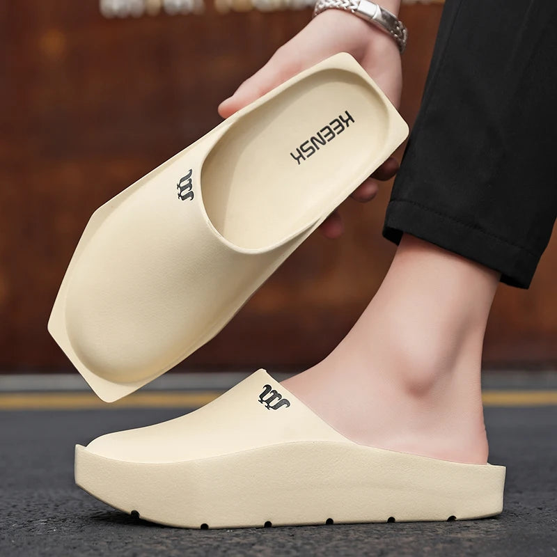 Original Men Slippers Slides Summer Beach Shoes Soft Indoor Thick Bottom Sandal Suitable Outdoor Sandals Flip Flops Designer
