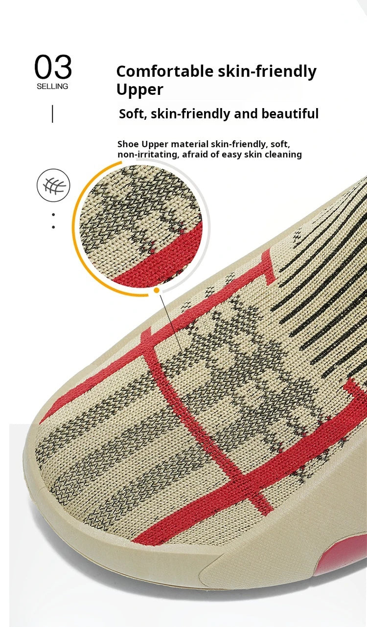 Summer Sneakers for Men Breathable Socks Casual Sports Shoes New Arrival Black Green Men Trainers Platform Designer Sneakers Men