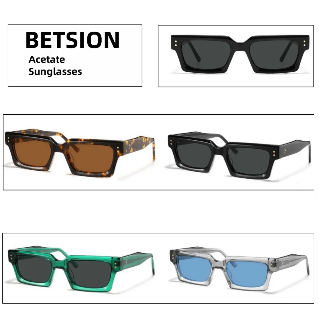 sunglasses for men acetate frame square eyeglasses frame women trendy sun glasses