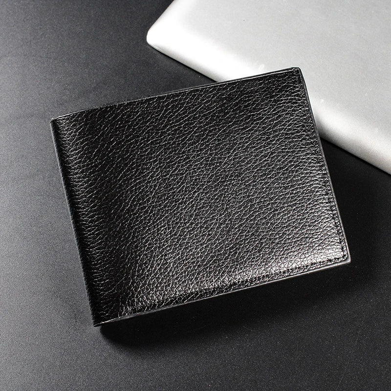 1PC Men's Wallet Leather Men Wallets Premium Product  Artificial leather Wallets for Man Short Black Walet Portefeuille Homme