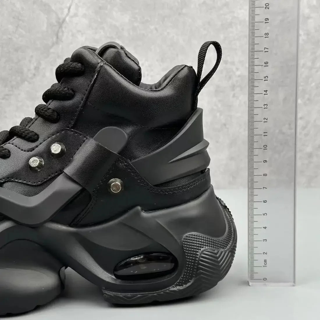 Men's Boots High Top  New Trend Wear-resistant Synthetic Leather Boots Casual Lace Up Height Increasing Fashion Boots 2025