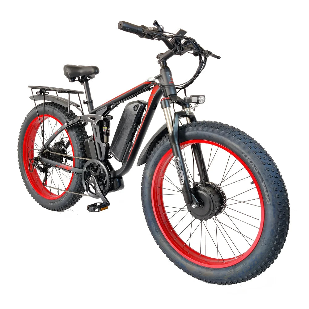 Electric Mountain Bike Dual Motor 2000W 16AH 22.4AH  City Road Bicycle 48V 26inch Fat Tire Adult E Bike  MTB