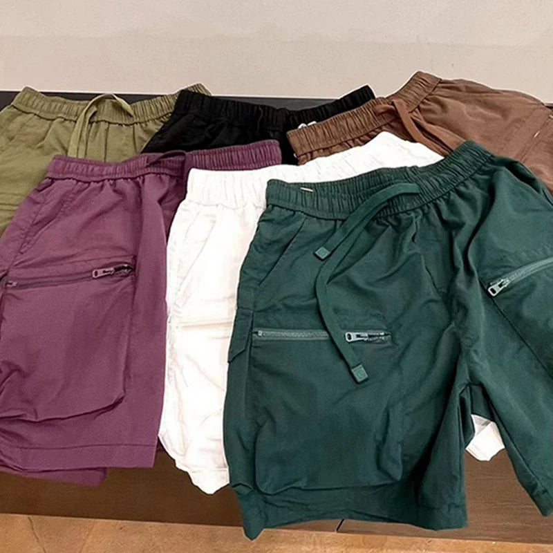 Men's Summer Casual Shorts Men Lightweight Cargo Shorts Multi-pocket Quick Dry Outdoor Hiking Overalls Male Short Pants