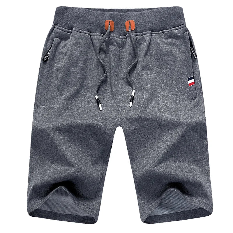 2024 Mens Shorts New Summer Casual Shorts Cotton Fashion Men Beach Short Solid color Drawstring Joggers Male Hot Pockets trouser