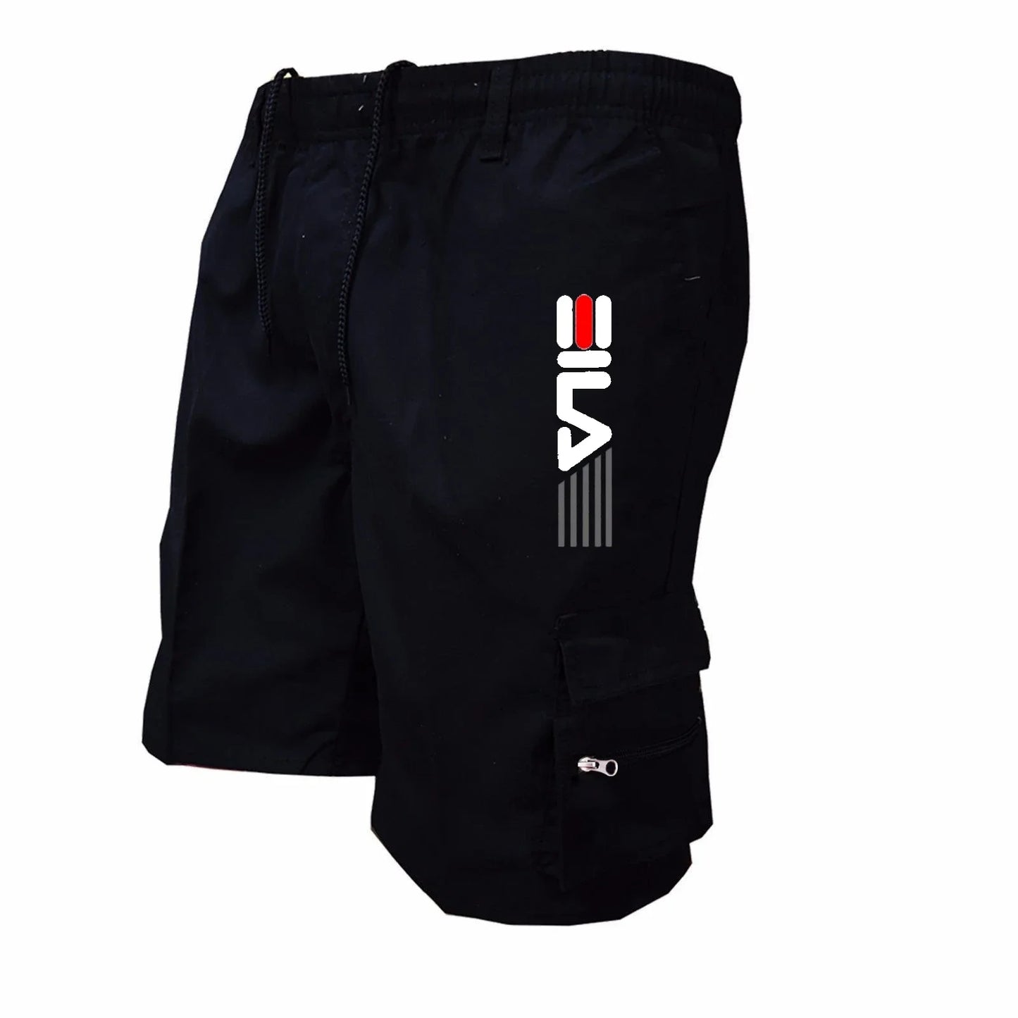 2025Men's Casual Work Shorts Multi-pocket Loose Drawstring Cargo Shorts Outdoor Sports Short Pants for Men Streetwear
