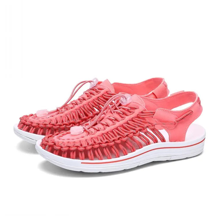 Fashion Designer Summer Handmade Weave Sandals for Men Outdoor Mens Wading Casual Shoes Women Trekking Slippers Beach Sneakers