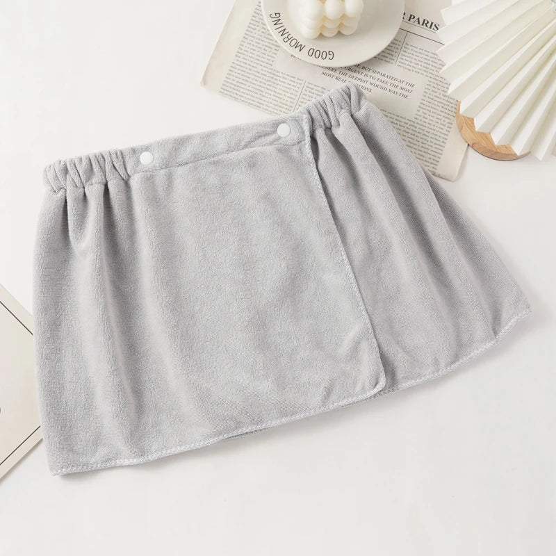 Men's Bath Towel Boxers Briefs Sexy Shorts Can Absorb Water and Wear Externally Underwear Underpants with Buckle Summer Panties