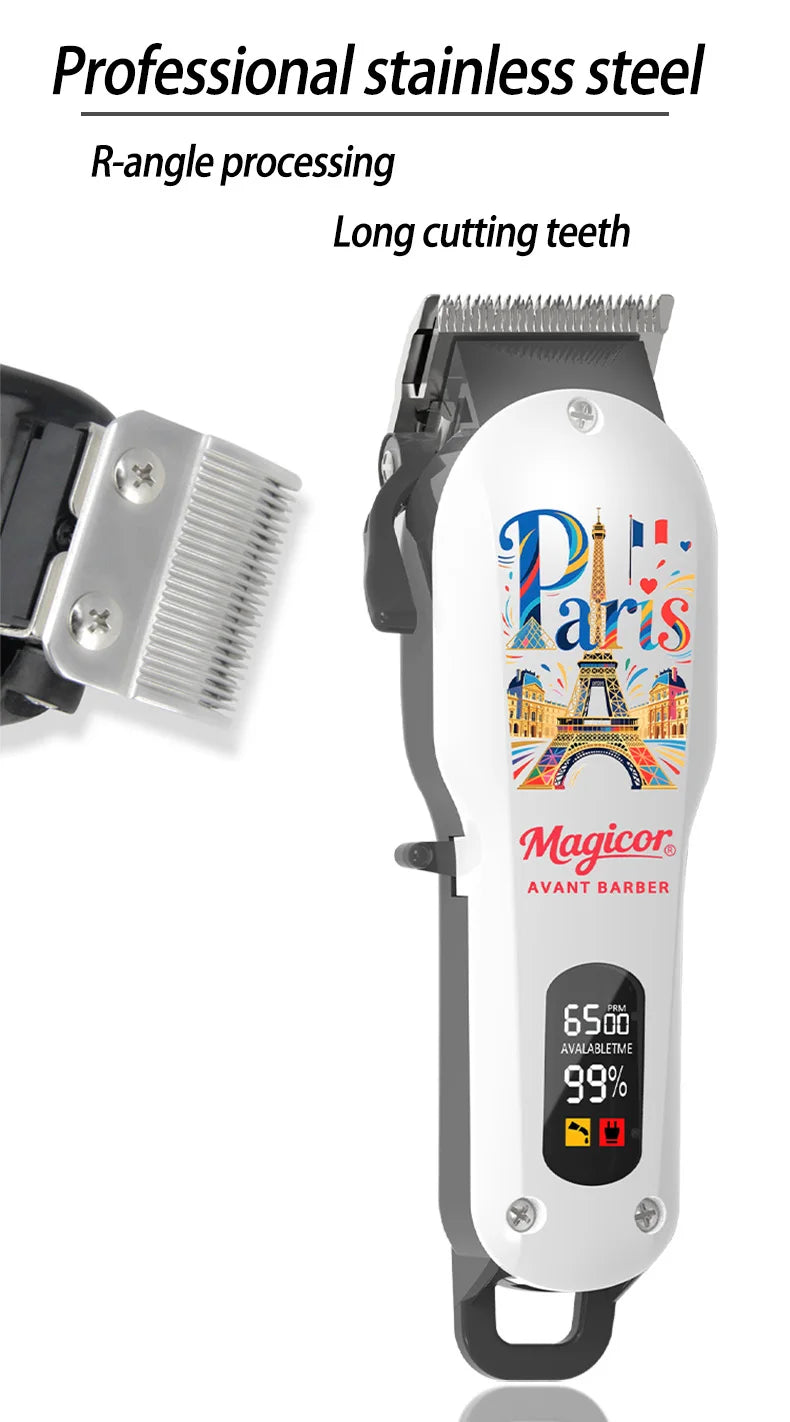 MAGICOR Hair Clippers Men Cordless Rechargeable Hair Clipper&Trimmer Coded Guide Combs Professional Clippers for Women Children