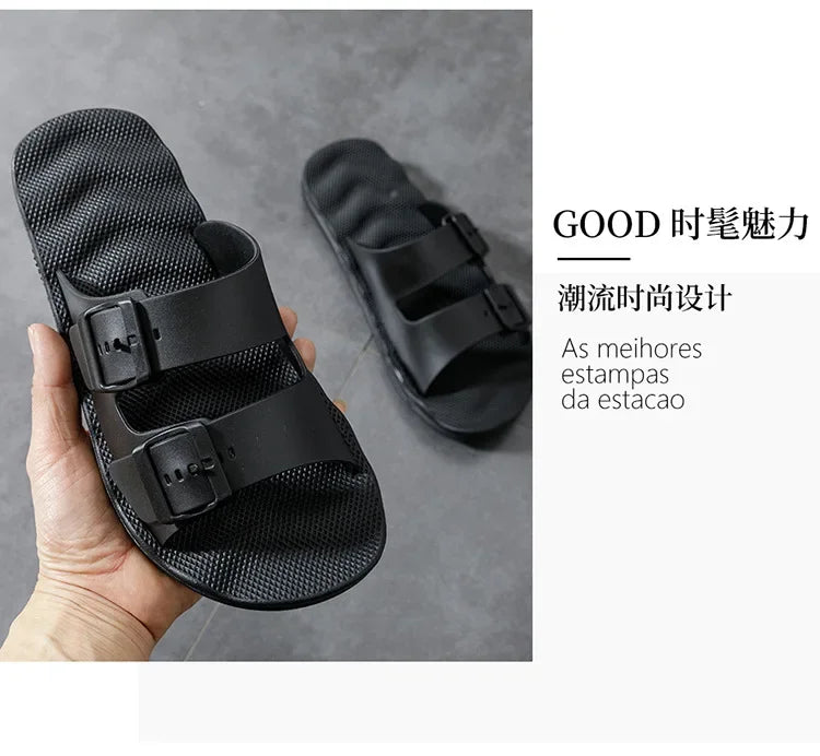 Slippers for Men In Summer Outdoor Wear Home Use Couples Indoor Soft Soles Bathrooms Non-skid Extra Large 4849 Sandals Slippers