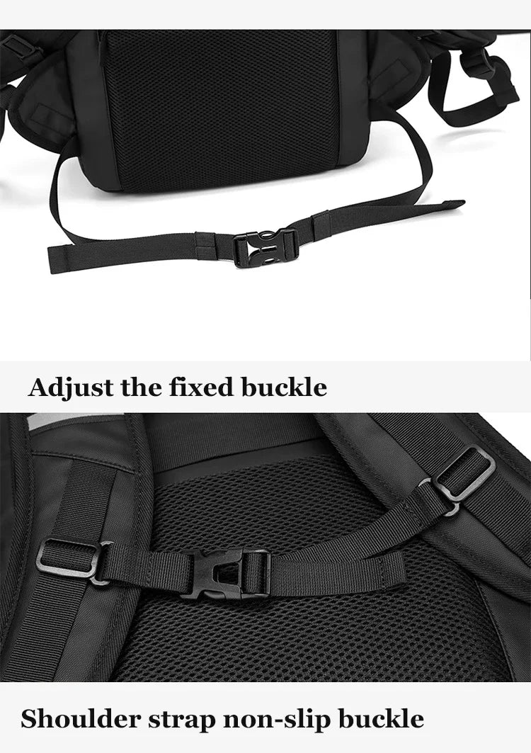 Men travel backpack large capacity trekking Backpack Business 17 Inch Laptop Backpack 50L Hiking Backpack With shoe bag ﻿