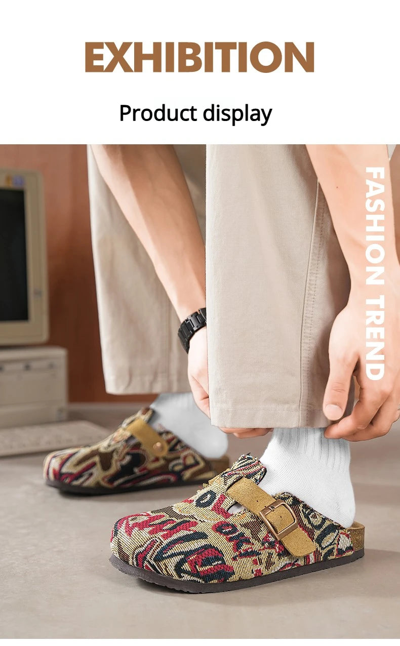 Men Driving Lazy Shoes Men's Summer Sandals Casual Shoes Comfortable Breathable Walking Shoes Non Slip Lightweight Sneakers