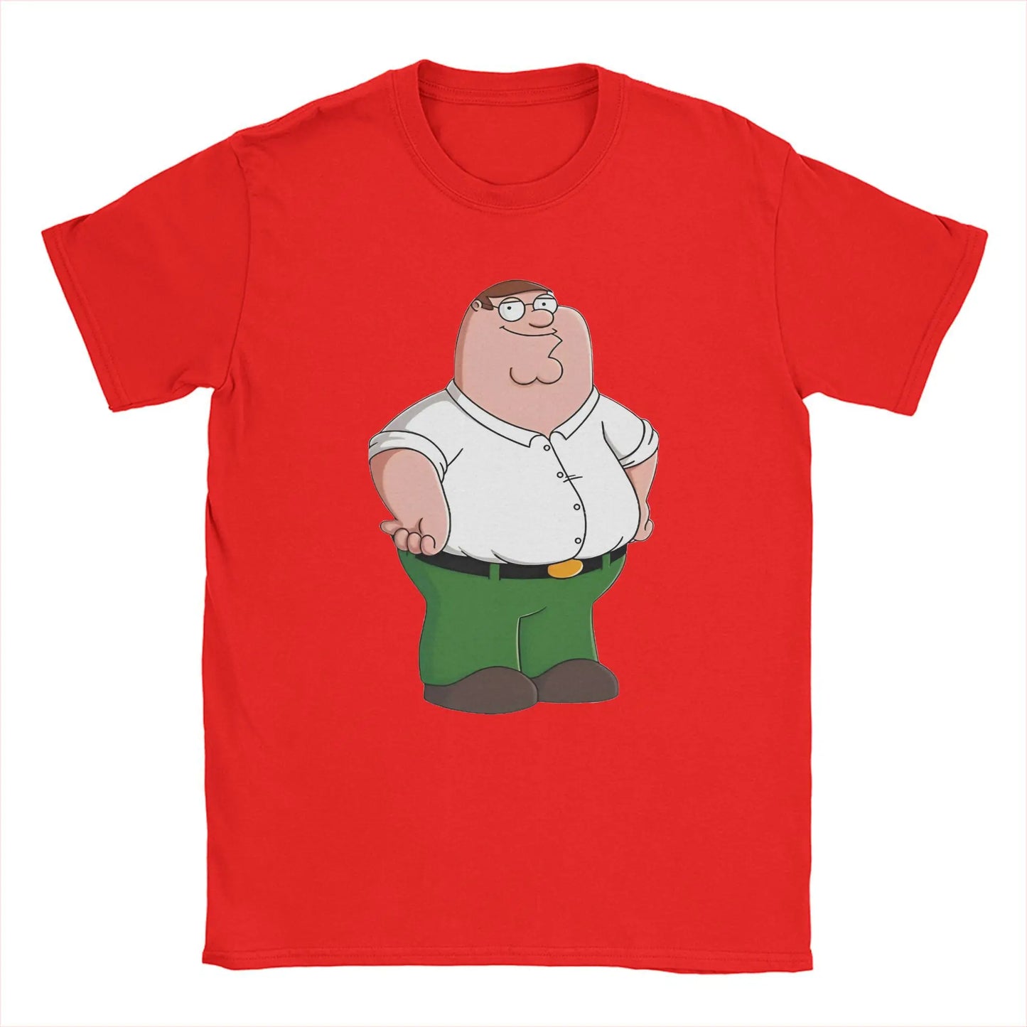 Men T-Shirts Families Guys Peter Griffin Amazing Cotton Tee Shirt Short Sleeve Funny Tv T Shirt Round Collar Clothes Graphic