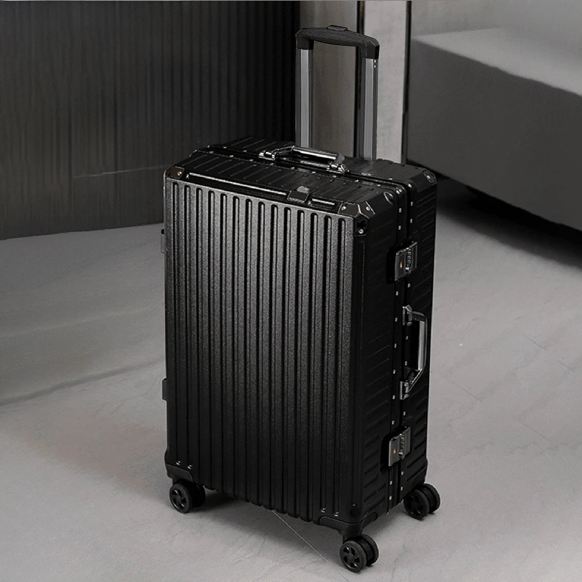 Trolley Luggage 20 24 26 28 Inch Aluminum Frame Rolling Luggage Case USB Travel Suitcase on Wheels Combination Lock Carry-On Luggage