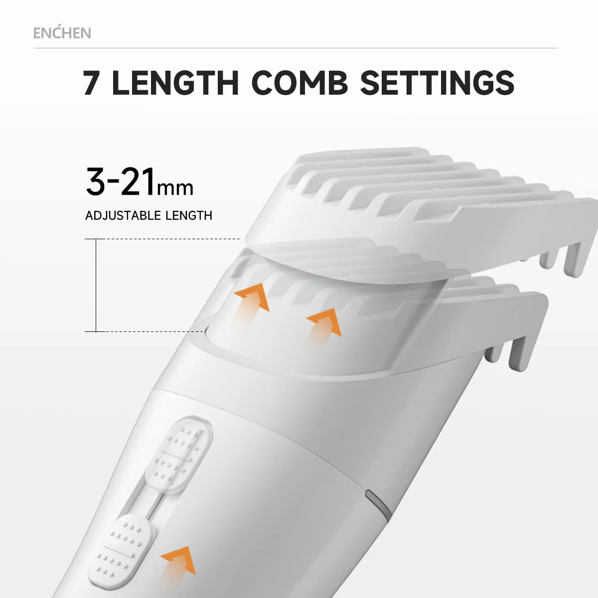 ENCHEN Hair Clipper Electric Barber Clippers Rechargeable Hair Cut Machine Cordless Beard Trimmer Travel Clipper for Men Boost 2