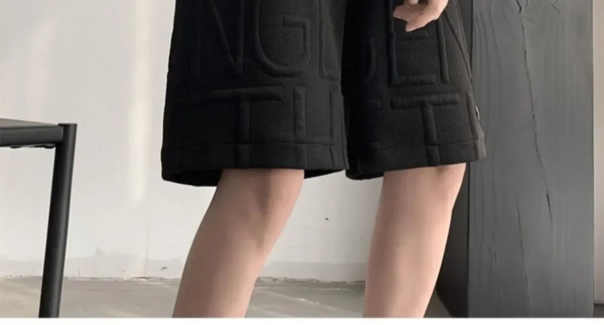 men's shorts Summer Running Casual Jogging Sport Short Pants Letter print Short for Men Drawstring Loose Dry Gym beach short man