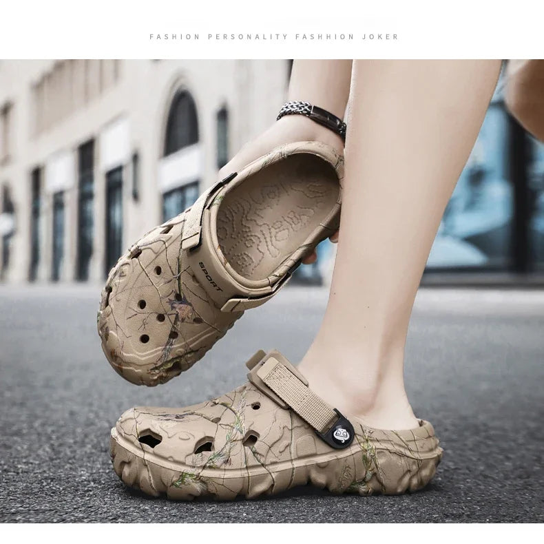 2025Men Slippers High Quality Classic Outdoor Anti-Slip Garden Shoes Lightweight Fashion Casual Sandals Sandals for Men Platform