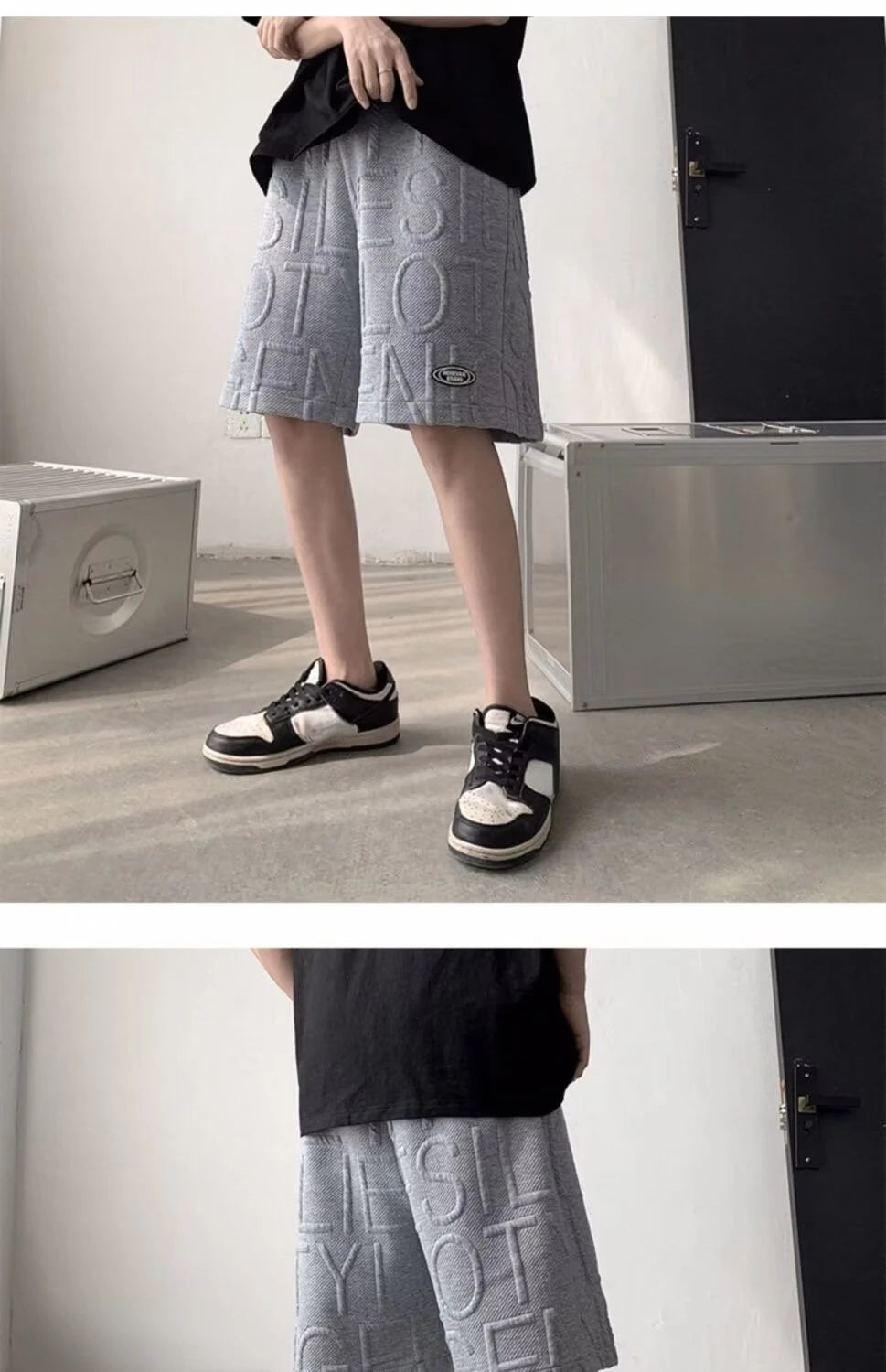 men's shorts Summer Running Casual Jogging Sport Short Pants Letter print Short for Men Drawstring Loose Dry Gym beach short man