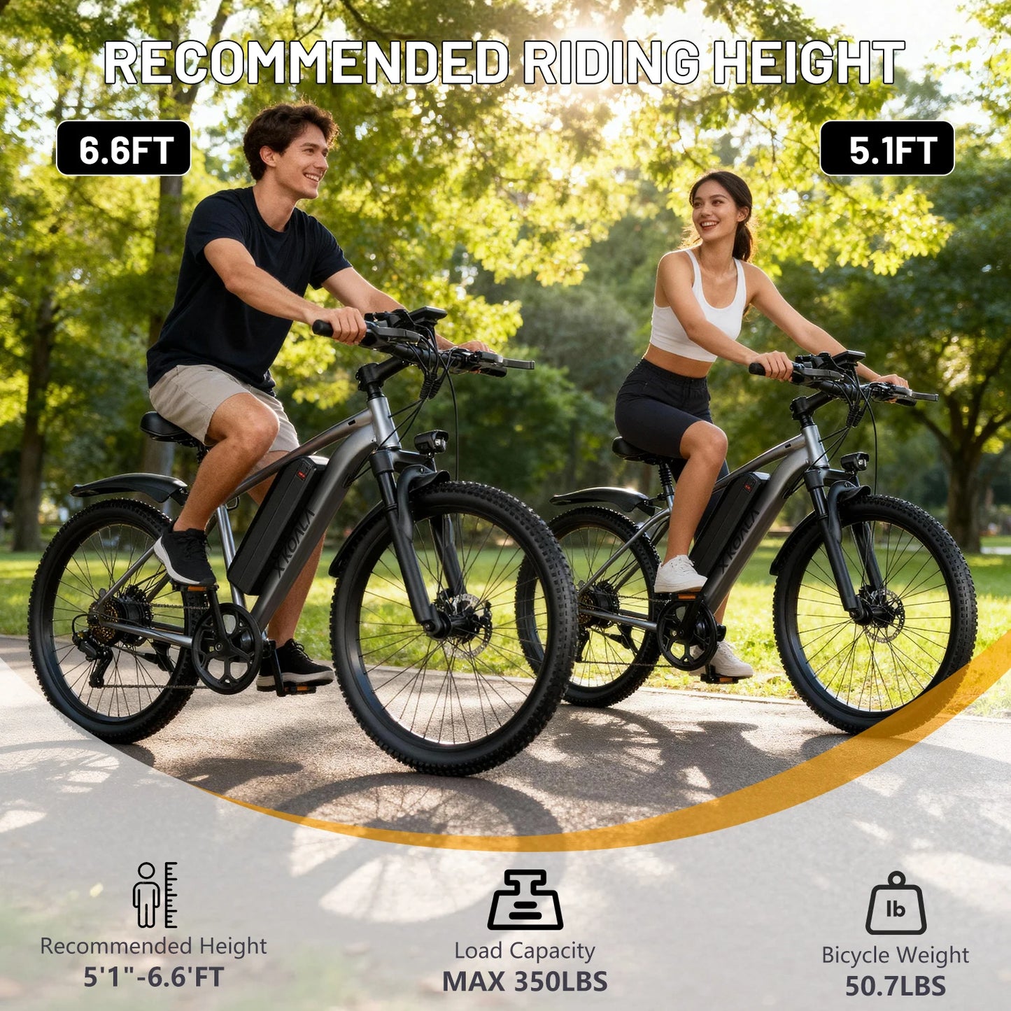 7-Speed E-Bike for Adults, 26" Electric Bicycle 1200W Peak Motor, 55 Miles 25MPH Commuting & Off-Road Electric Mountain Bike,
