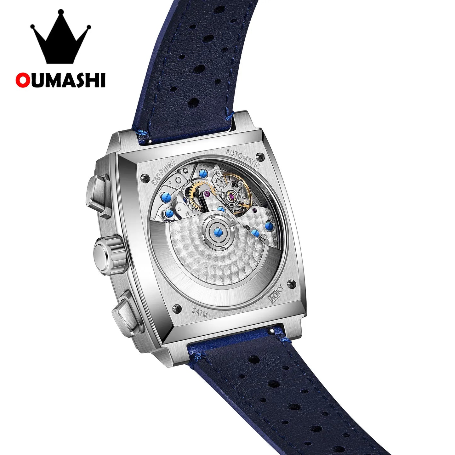 Luxury Automatic Watches for Men ETA7750 Chronograph Mechanical Style Dial Luminous Waterproof Leather strap Custom Men's Watch