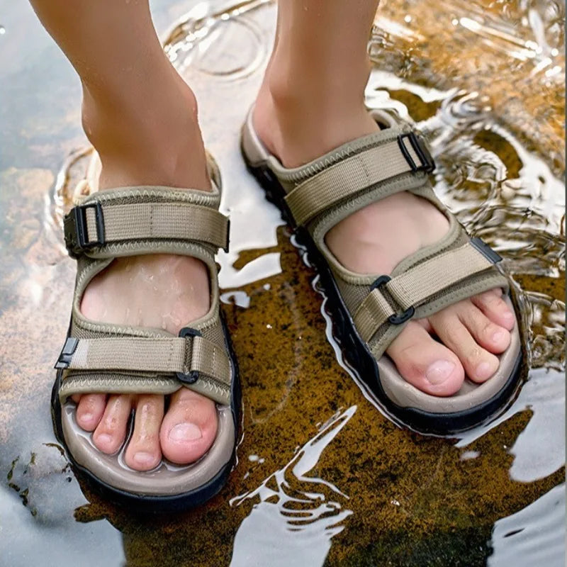 Summer Men Women Casual Sandals Couple Breathable Beach Slipper Outdoor Thick Soled Non Slip Sports Slippers for Men Big Size47