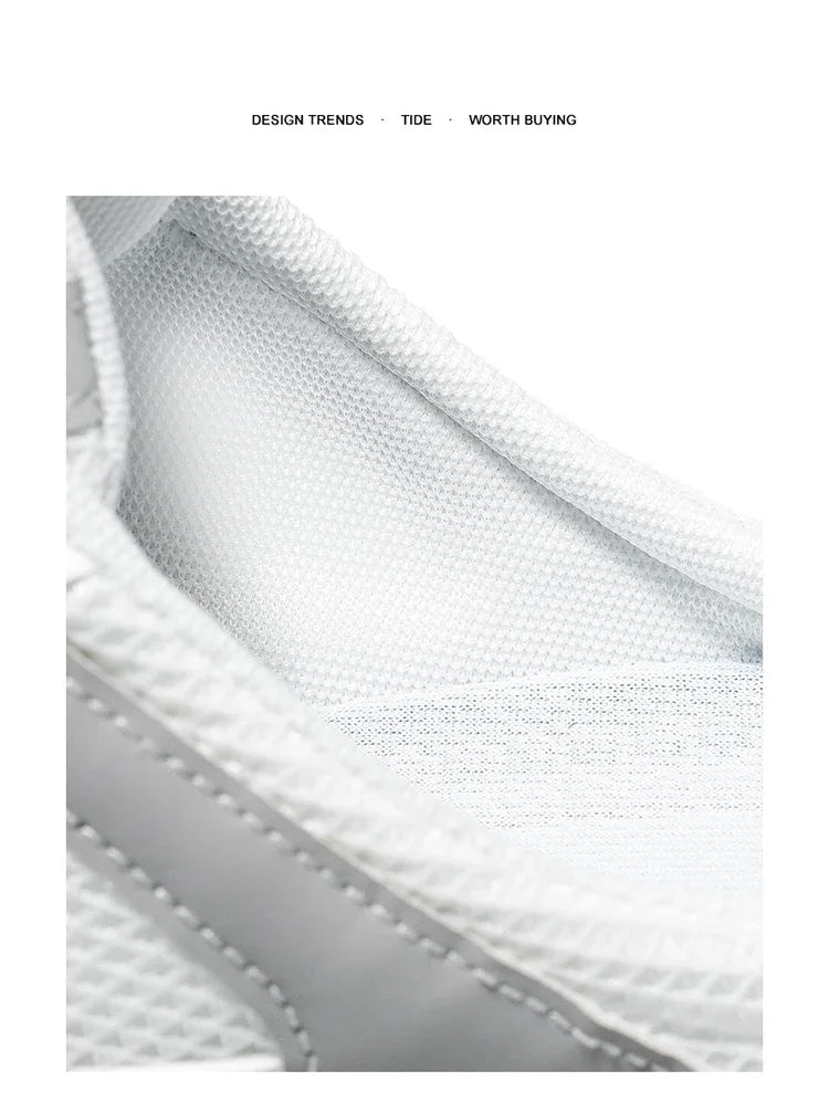 Sneakers for Men Fashion Green Half Breathable Summer Chunky Shoes Men Streetwear Platform Sneakers Man Sports Casual Shoes 2025