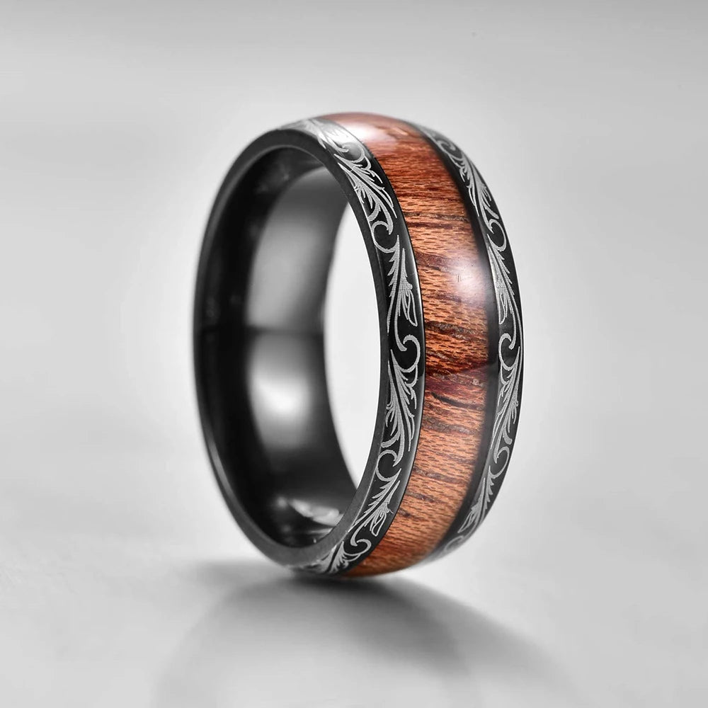 Fashion Viking Tree Of Life Stainless Steel Abalone Shell Rings For Men Odin Norse Viking Rune Rings Retro Amulet Jewelry Gift