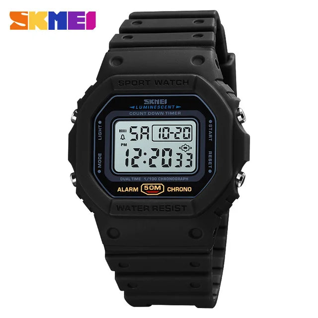 SKMEI 1628 Outdoor Military Digital Men Watches Retro Sport Waterproof Mens Electronic Male Wristwatches Clock 1988 reloj hombre