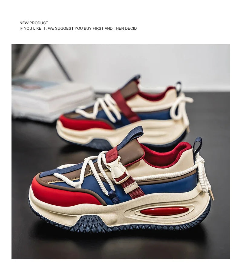 Fashion Men's Sneakers 2025 Trend Personalized Casual Men Shoes Comfort Platform vulcanized Shoes for Men Zapatillas De Hombre