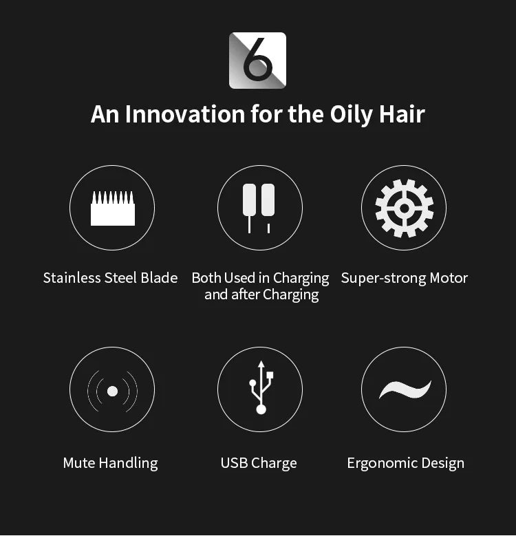 Electric Hair Clipper for Men 0mm Precision Beard Shaver Body Hair Trimmer Barber Machine Haircut Repair Tool