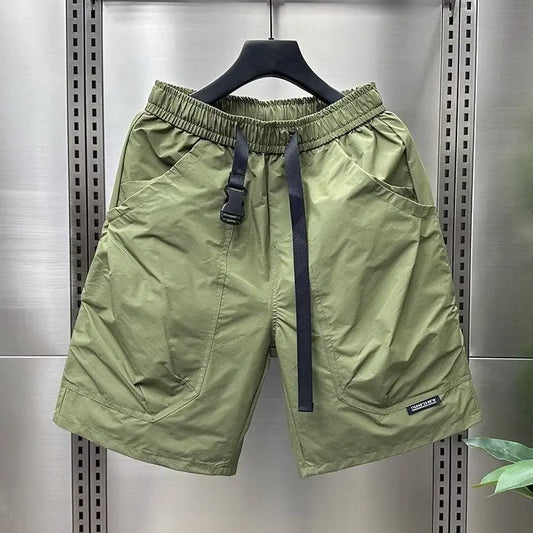 New Casual Shorts for Men in Summer Men's Sports Mid-sports Loose Straight Japanese Pocket Work Pants