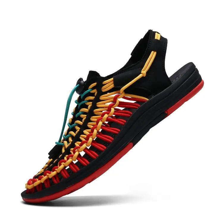 Fashion Designer Summer Handmade Weave Sandals for Men Outdoor Mens Wading Casual Shoes Women Trekking Slippers Beach Sneakers