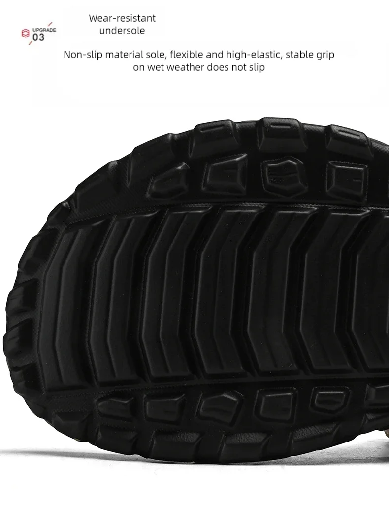 Sandals men summer fashion new style outdoor wear soft sole wear-resistant anti slip anti odor breathable dual-use beach sandals