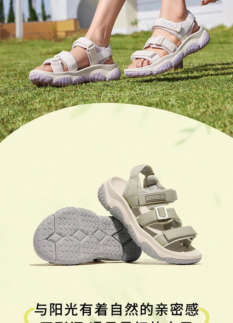 GOLDEN CAMEL Outdoor Men's Sandals for Women Creek Wading Sandal Quick-dry Non-slip Sports Beach Shoes for Men Summer Breathable