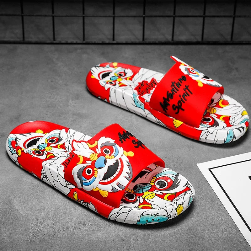 Luxury Brand Slippers for Men Comfortable Man Sandal Men's Summer Slippers Walk Around Home Male Slipper Male Shoes Sneakers