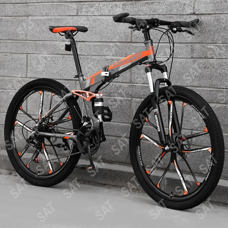 '27.5-Inch 26-Inch 20-Inch Fold Mountain Bike 7-Speed 21-Speed Fast Adult Folding 26'' Bicycle MTB Mountain Bike With Low Cost