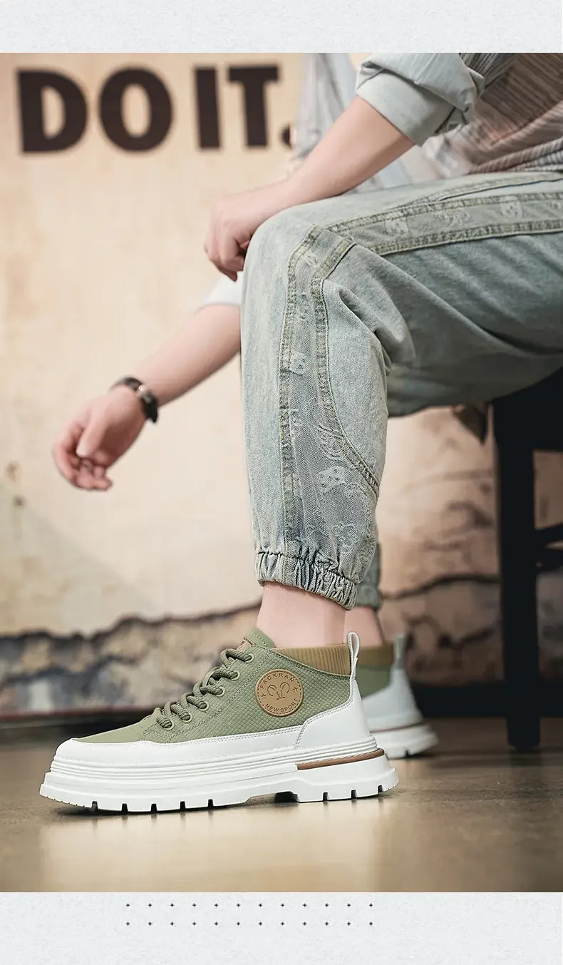 Men's Shoes 2024 Autumn and Winter New Rubber and Plastic Casual Fashion Men's Boots Warm and ComfortableBoots  Mens Boots