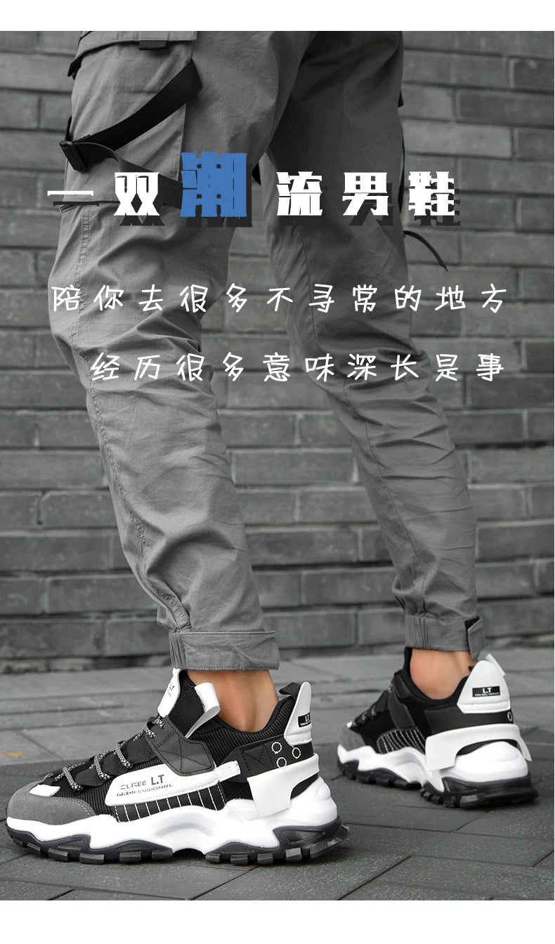 2023Men's Sneakers  Summer Mesh Breathable Casual Shoes Lightweight Walking Men Shoes Soft Sole Tenis Fitness Shoes