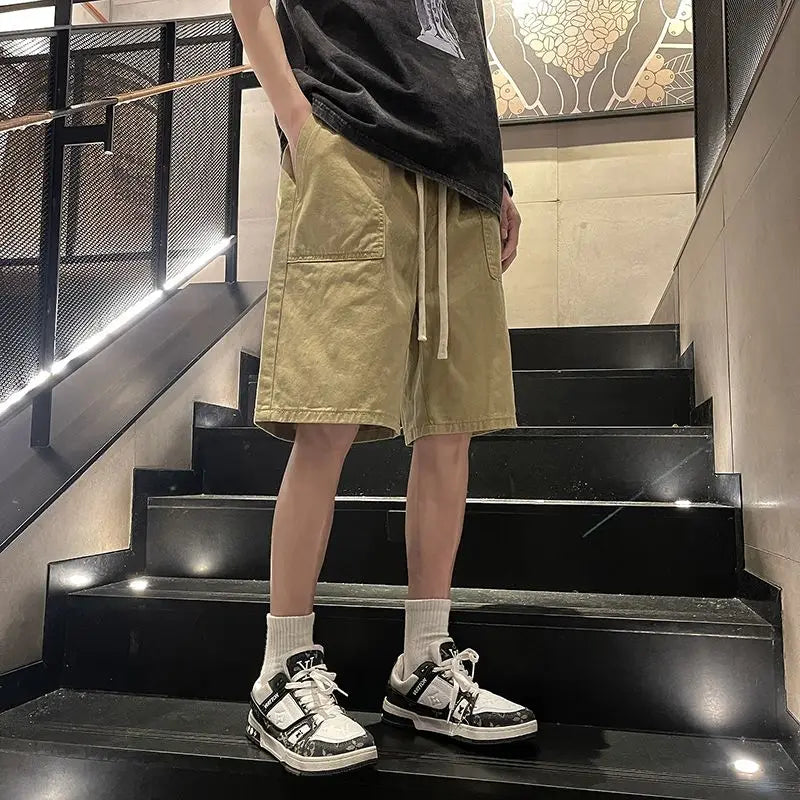 Shorts for Boys in Summer Thin Sports Loose Summer Casual Mid-sized Pants for Youth 2025 Five-point Pants Basketball Pants