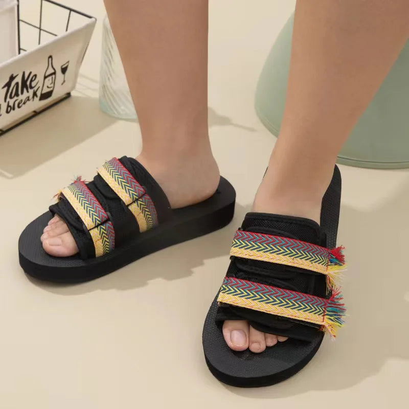 Men Casual Slippers Fashion Indoor Outdoor Beach Women White Sandals Increase Height Round Toe Non-Slip Unisex Zapatos Hombre