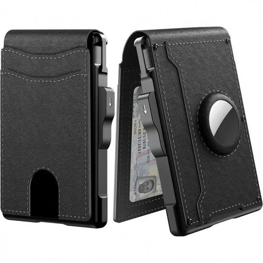 Men's  Leather Wallet - RFID Anti-Theft Slim ID Credit Card Holder, Fashion Durable Money Bag Case