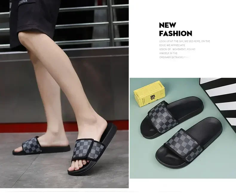 Slippers for Men To Wear Outside in Summer Men's Non-slip and Anti-odor Comfortable Soft Flip-flops Outdoor Trendy Sandals