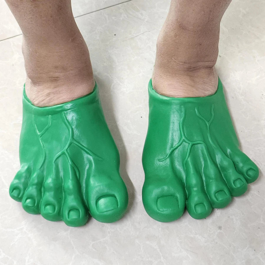 Funny Slippers Man Women Footwear Shoes Fashion Outdoor Beach Couple Slippers Role Playing Bigfoot Amazing Sandals Of The Hulk