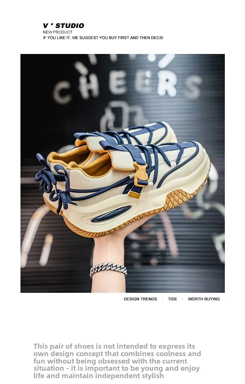 Fashion Men's Sneakers 2025 Trend Personalized Casual Men Shoes Comfort Platform vulcanized Shoes for Men Zapatillas De Hombre