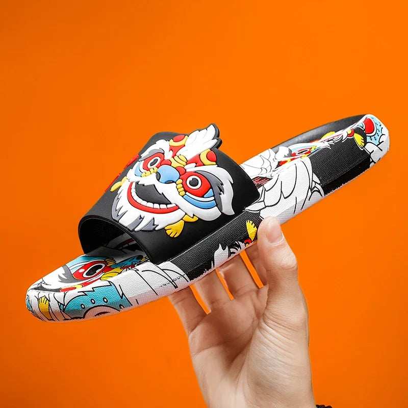 Luxury Brand Slippers for Men Comfortable Man Sandal Men's Summer Slippers Walk Around Home Male Slipper Male Shoes Sneakers
