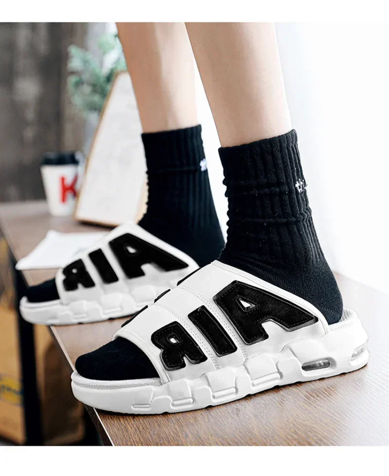 Men's Slippers Air Cushion Design Sandals Summer New PVC Soft Non-slip Men's Sports Slippers for Men Flip Flops Sandalias Hombre