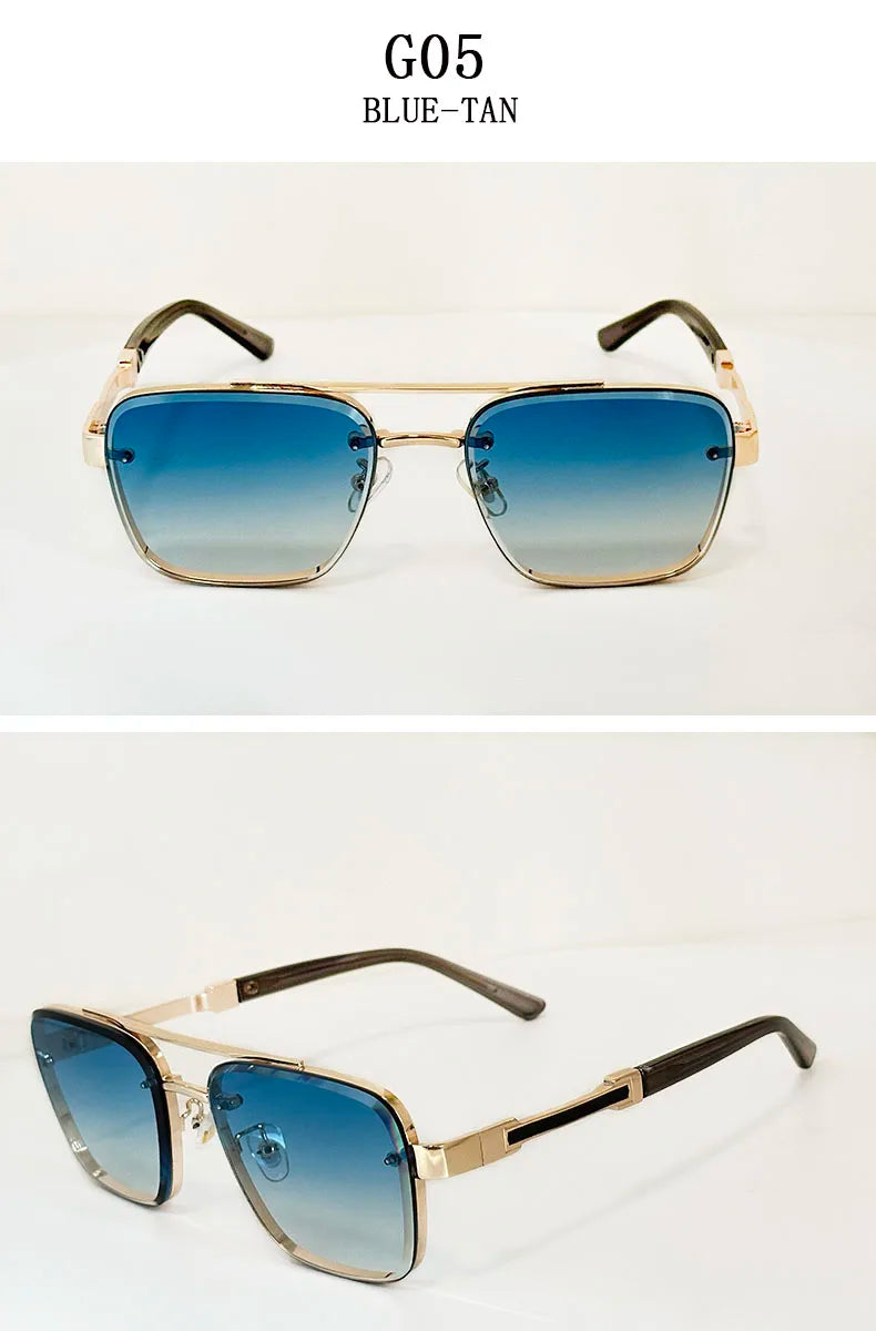 New Sunglasses For Men Luxury Fashion Glasses Sunscreen  Square Sunglasses Women Trendy Vintage Gafas De Sol Hombre Zonnebril Su