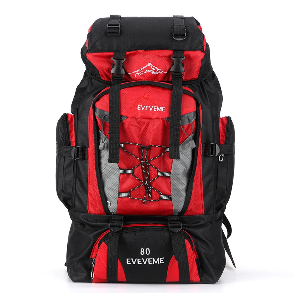 80L Travel Backpack Camping Bag For Men Large Hiking Bag Tourist Rucksack Waterproof Outdoor Sports Climbing Mountaineering Bags