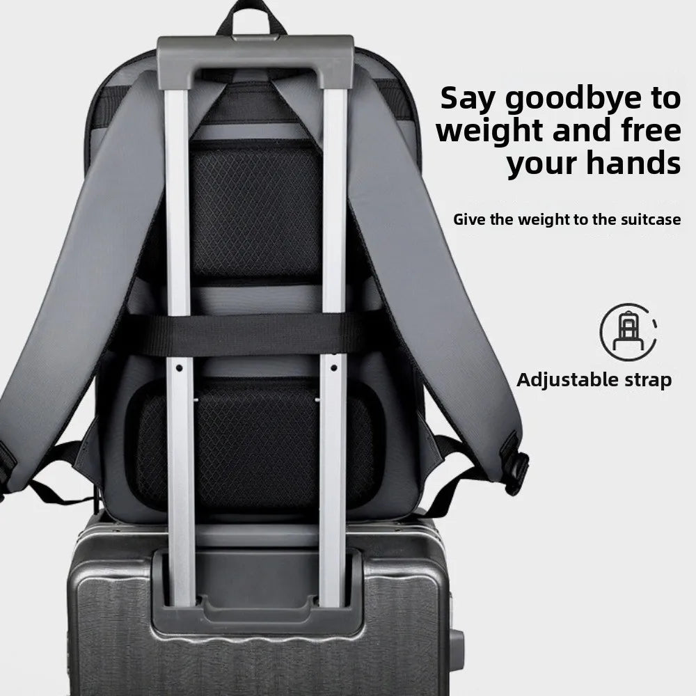 Business Large Capacity Men's Backpacks Multi-pockets Scalable Travel Knapsack Waterproof Luggage Carry Laptop Bag Teens Student