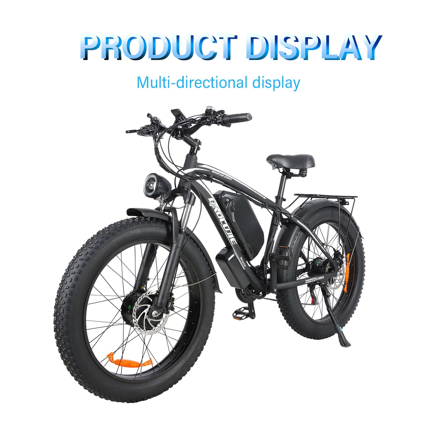 BAOLUJIE DP-2602 Electric Bicycle 3000W Motor 48V23Ah Battery City Commuter Electric Bike 26 inch tire all terrain E-bike